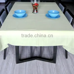 100%polyester Slubby Yarn Table Cloth thumbnail-1