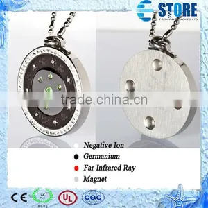 Fashion Seven Star Style Scalar Energy Pendant/Stainless Steel Pendant With Shinning Green Diamond Quality Choice thumbnail-1