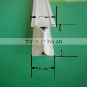 15.5mm*24mm*16.3mm Aluminium Bending Rail Profile for Curtain thumbnail-1