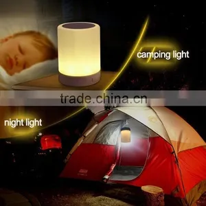 Rechargeable Mini Portable Smart Bluetooth Speaker Led Camping Lamp thumbnail-1