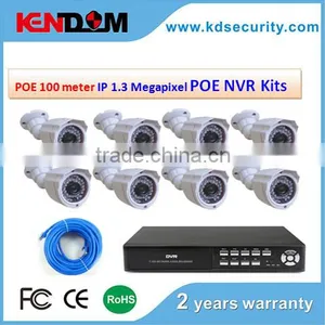 POE 100meter 8CH POE CCTV Wireless Kit H.264 NVR HD 720P Camera IP New Products for 2015 thumbnail-1
