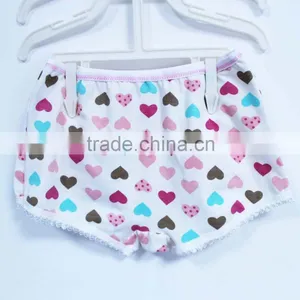 China Children's Underwear Factory 100% Cotton Love Heart Printed Girls' Underwear thumbnail-1