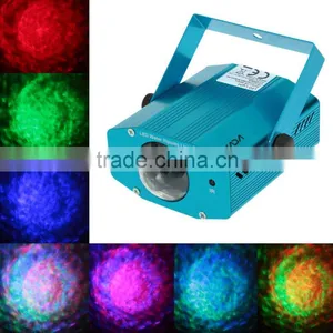Hot LIADA 10W Mini LED Water Wave Ripple Effect Stage Light Color Changing Lamp With Controller TUV Power Adapter for KTV thumbnail-1