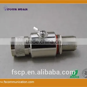 Gas Discharge Tube Lightning Protector UHF Male to UHF Female Bulkhead Connector thumbnail-3