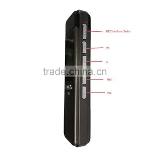 Black OLED 480maH Micro Hidden Digital Voice Recorder Pen Model Q7 thumbnail-4