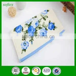Cotton Velour Towels,flowers Peony Print Cut Pile Face Towels thumbnail-5