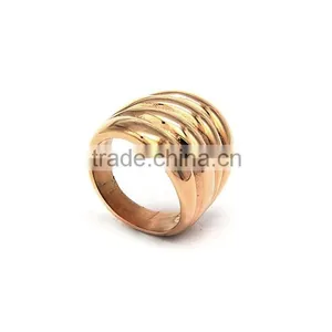 Women Special Design Stainless Steel Ring Wide Steel Jewelry Class Ring thumbnail-3