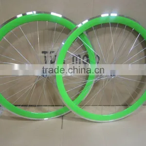 2016 Hot Selling Aluminum Alloy Wheel Set Fixed Gear Wheelset Filpflop Hub Cnc Wheelset China Wheelset Factory thumbnail-6