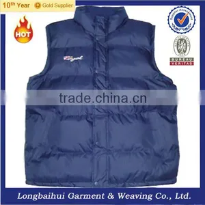 Mens Winter Navy Sleeveless Jacket thumbnail-1