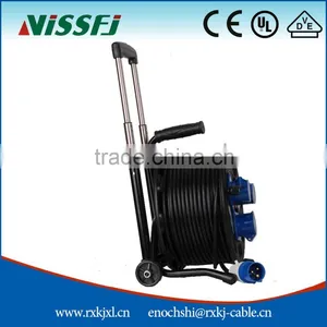 Extension Cord CE Approved 50m Cable Reel Drum With Rod thumbnail-2