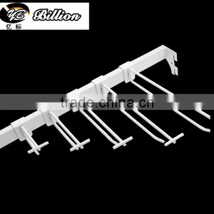 High Quality Display Tube Bar Double Line Hooks With Pirce Tag Holder thumbnail-1