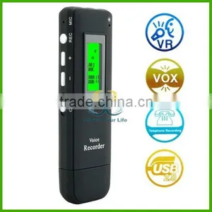 560hours 2GB Voice Activated Dictaphone Recorder FM MP3 thumbnail-1