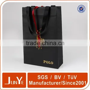 High Quality Black Craft Packaging Paper Bags thumbnail-2