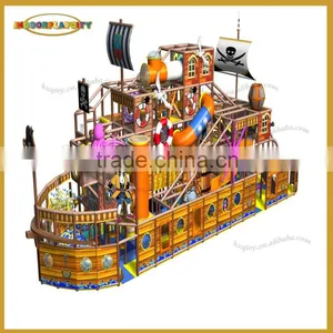 Exciting Wooden Material Pirate Boat Indoor Playground Equipment thumbnail-1
