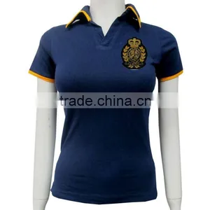 Custom Wholesale Comfortable Lady Polo Shirt thumbnail-1