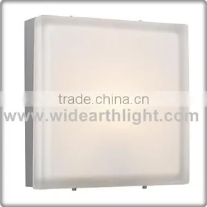 UL CUL Listed Bath Light Square Glass Fixture Covers Wall For Hotel In Nickel Finish W40325 thumbnail-1