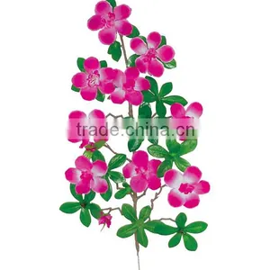 Artificial Rhododendron Branch With Red Flowers thumbnail-1