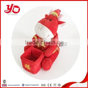 New Red Cow Toys With Lovely, Plush Cow Animal for Valentine's Day thumbnail-1