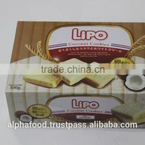 Coconut Energy Biscuits With Crispy Texture 100g thumbnail-1