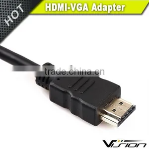 HDMI Male to VGA HD-15 15 Pin Male Adapter Cable Cord for DVD HDTV thumbnail-3