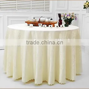 Modern 132 Round Table Cloth Cheap White Table Cloth for Wedding thumbnail-2