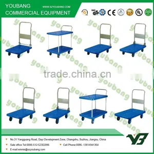 2016 Hot Sale Steel Folding Flat Trolley With 4 Wheels thumbnail-4