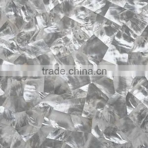 300*300mm Triangular White MOP Seamless Mosaic Tile thumbnail-1