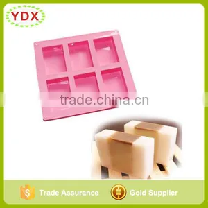 6 Cavities Plain Basic Rectangle Silicone Soap Mold Quality Choice thumbnail-1