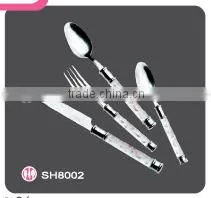 Stainless Steel Cutlery Set With Plastic Handle thumbnail-1