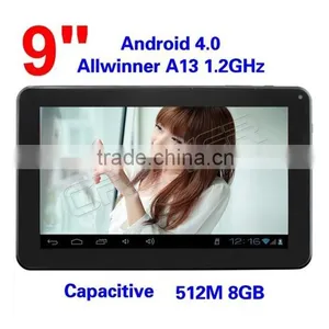 New 9 Inch Android 4.0 Allwinner A13 Tablet pc 1.0GHz Dual Core 512MB 4GB Capacitive Screen Tablet Download Free Play Store thumbnail-4