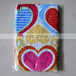 Full Screen Printed Heart Design Girl Beach Towel Blanket thumbnail-4