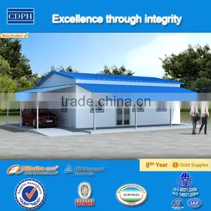 Design Best Quality Temporary Prefab Family Living Room With Garage thumbnail-1