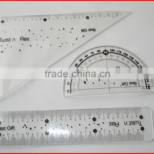 Plastic Logo Printing Transparent Ruler thumbnail-1
