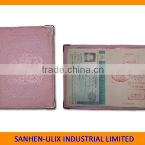 Passport Holder With Golden Corner thumbnail-1