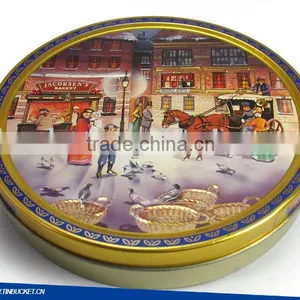 Round Food Grade Tin Box thumbnail-1