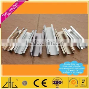 Wow!! Anodized Aluminum Kitchen Cabinet Frame Extrusion Manufacturer/CP Brushed Aluminium Kitchen Cabinet Handle Profile Factory thumbnail-5