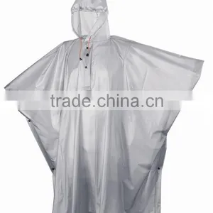 Reusable Adult PVC Rain Poncho With Logo Printing for Promotion thumbnail-1