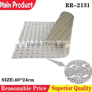 Trimming Clear Diamond Sheet, Crystal Rhinestone Mesh,hot Fix Strass thumbnail-1