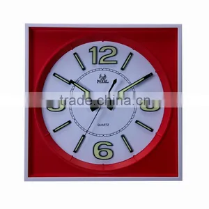 Pearl Quiet Sweep Wall Clock PW243 With Luminous 3D Numbers thumbnail-3