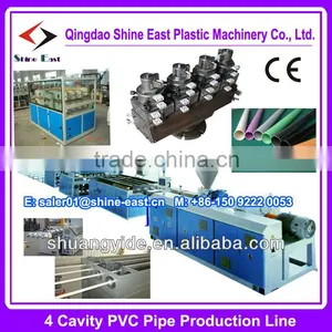 4 Cavity PVC Pipe Production Line / PVC Four Pipe Making Machine thumbnail-1