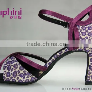 Suphini Top Line Dance Shoes Leopard Latin Dance Shoes thumbnail-2