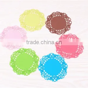 Coffee Cup Mat Eco-friendly Heat Resistant Customize LOGO 6 Colors for Your Choose Silicone Mat thumbnail-5