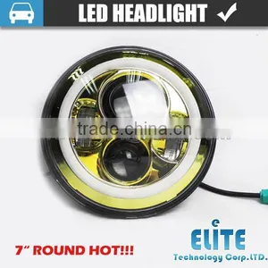 7" Round Led Sealed Beam Replacement of Jeep Led Headlight for Harley thumbnail-1