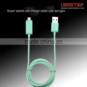 China Factory Price High Quality 1m Round Led Light Usb Cable for Android Phone thumbnail-3