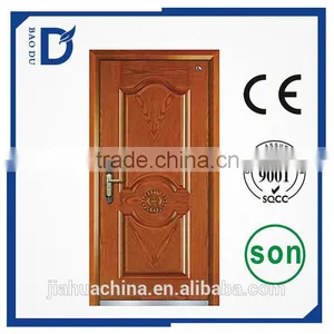 China Market Steel Wood Armored Security Door thumbnail-3