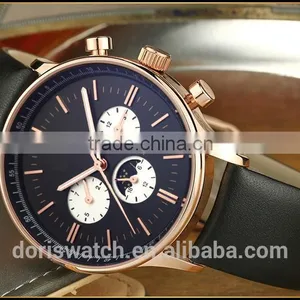 Express Hot Selling Round Face Watch,Fashion Sport Watch For Men,Vogue Genuine Leather Watch Men With Japan Movt thumbnail-5