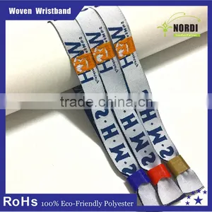 Plastic Button Woven Wristband/custom Woven Bracelet/woven Bracelet thumbnail-3