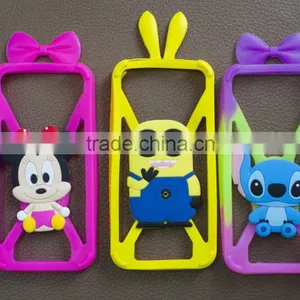 2015 Best Selling Silica Frame Rubber Cartoon Custom Design Smart Mobile Phone Case Cover for Iphone Samsung thumbnail-6