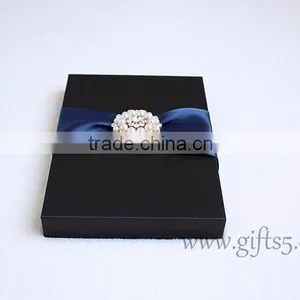 Black Wedding Invitation Boxes Wholesale thumbnail-5