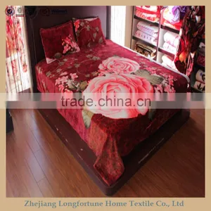 Manufactory Walmart China Home Textile Wholesale Bed Sheet Blanket thumbnail-3